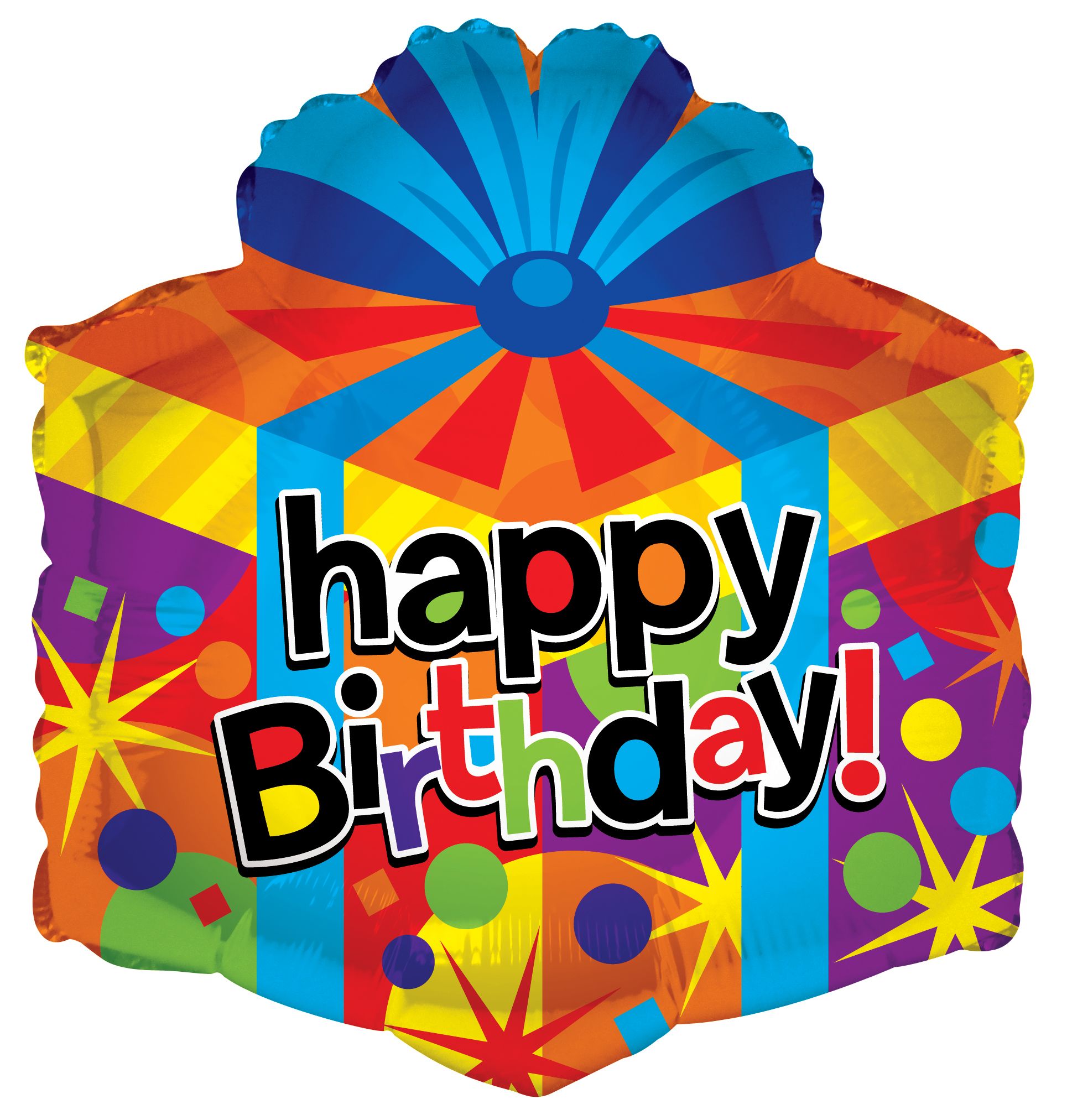 Happy birthday colorful present 
