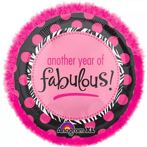 ANOTHER YEAR OF FABULOUS pink feathers