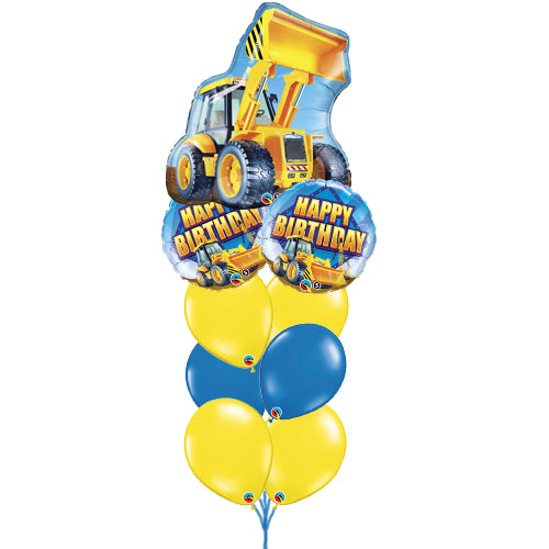 Blue and Yellow Construction Bouquet