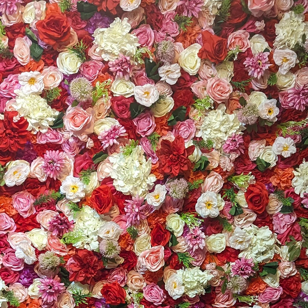 Colorful Floral Backdrop Rental