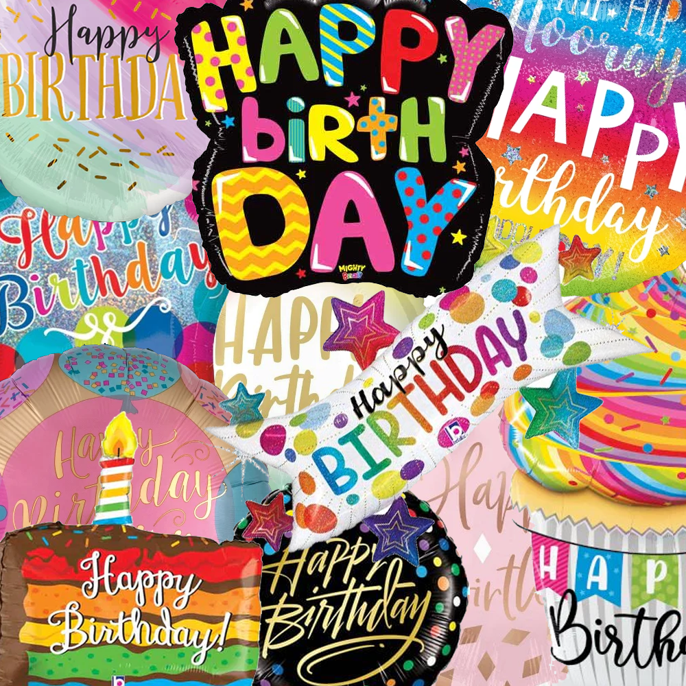 General Birthday balloon collage 