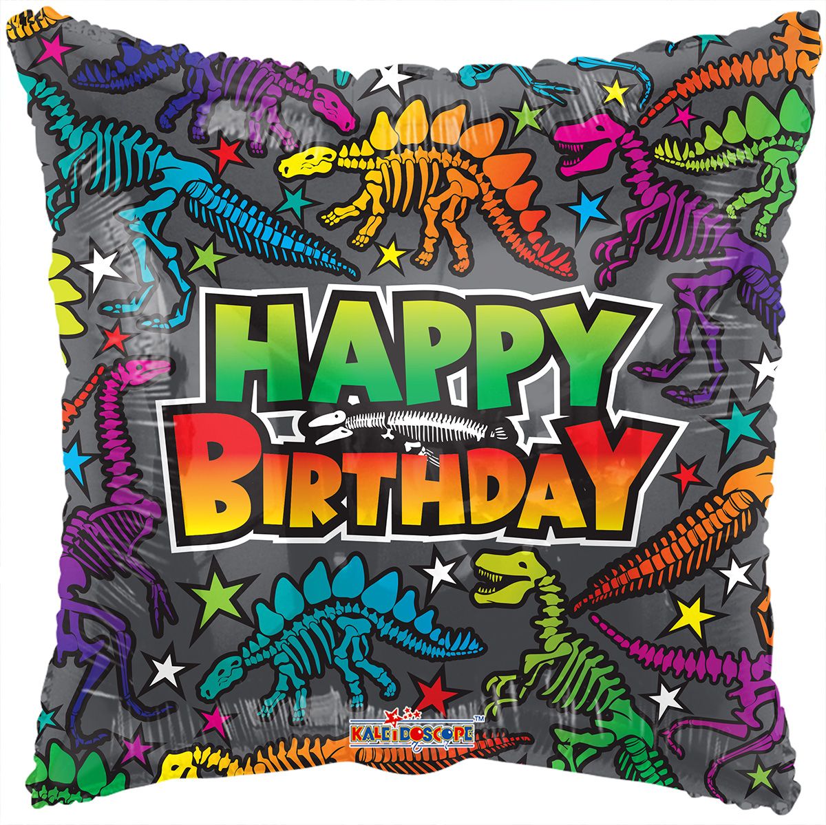 Happy Birthday Dino Fossils Skeleton 18