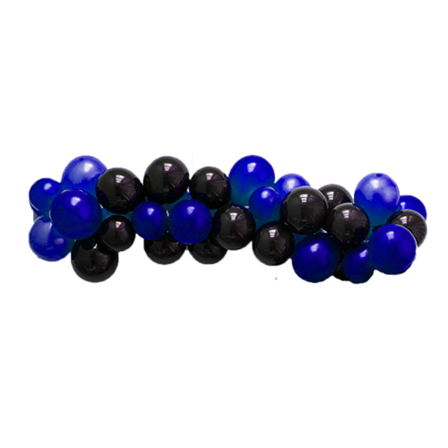 6ft blue and black garland