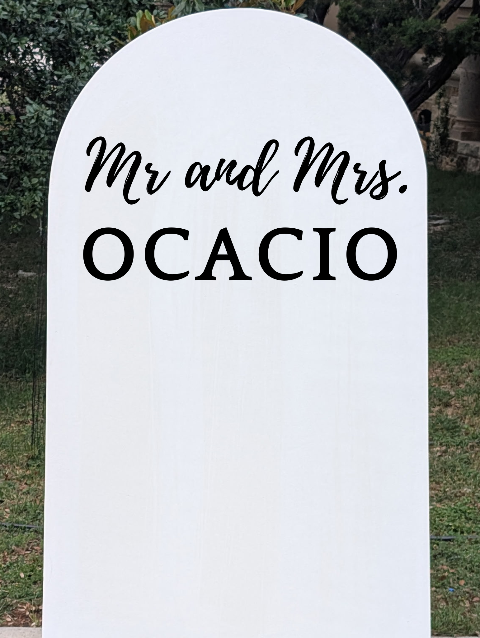 Solid Arch Backdrop Rental
