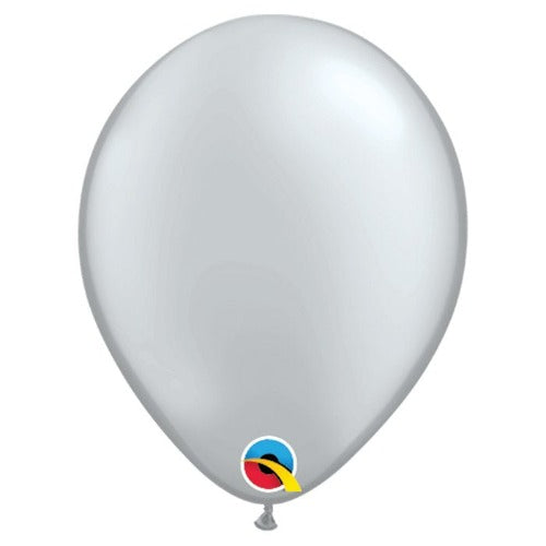 Metallic Silver Latex Balloon