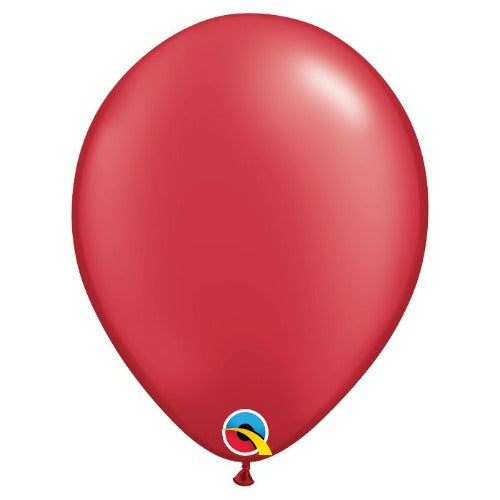 Pearl Ruby Red Latex Balloon