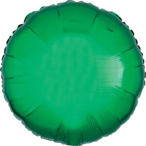 Green Round Mylar Balloon