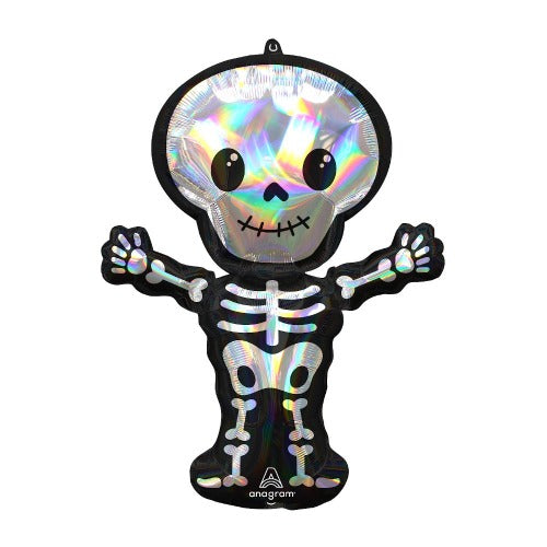 Skeleton Iridescent Mylar Balloon