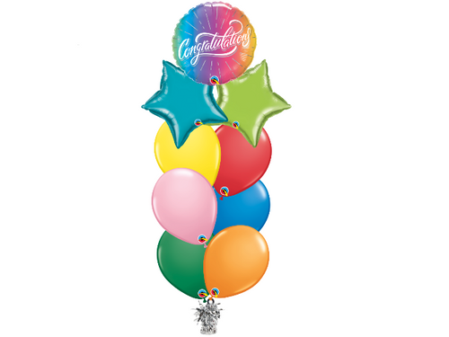 Anagram Bouquet Texans Foil Balloons, Multicolor