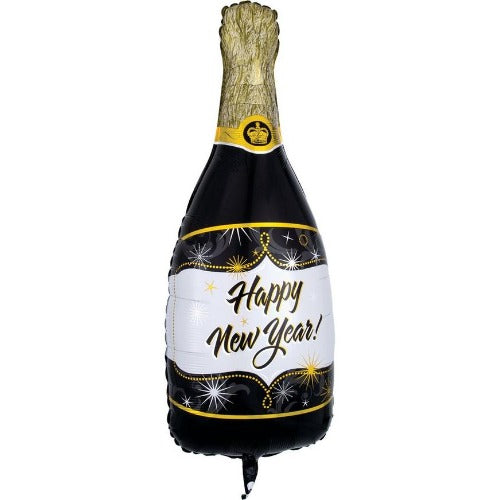 Large Happy New Year Champagne Bottle Balloon