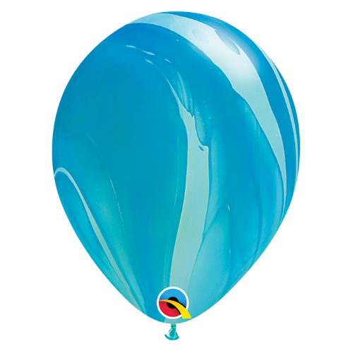 Blue Agate Latex Balloon
