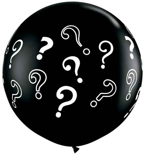 36 Inch Question Mark Gender Reveal Balloon