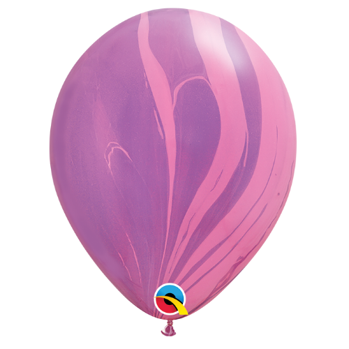 Violet Rainbow Agate Latex Balloon