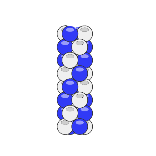 Blue White Balloon Column
