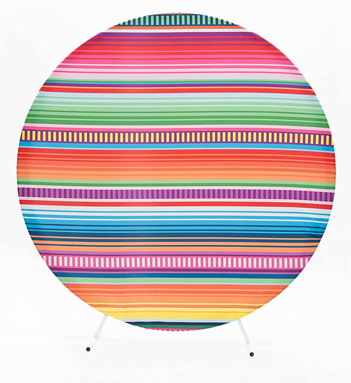 Serape Round Backdrop Rental