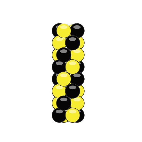 Yellow Black Balloon Column